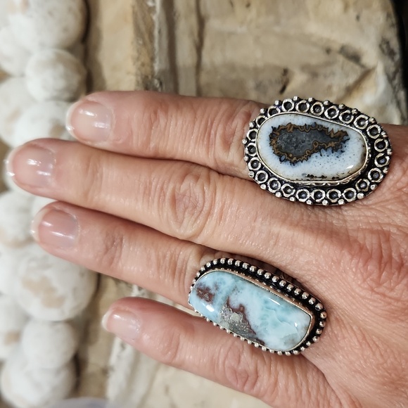 Larimar ring set in Silver - Picture 5 of 5